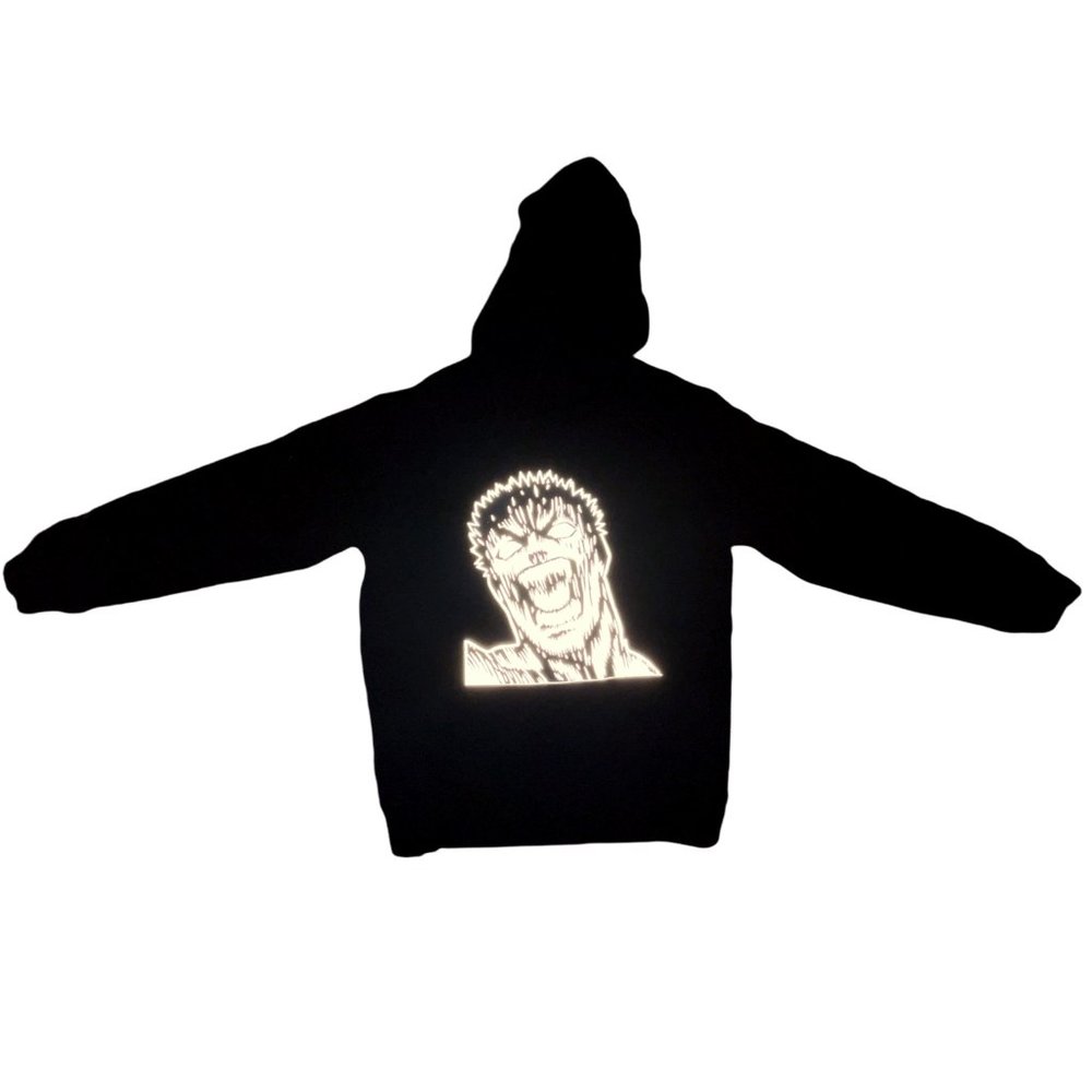 Berserk Guts Full Zip Up Reflective Hoodie